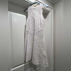 LADIES PARKER WHITE A-LINE V-NECK TANK DRESS SIZE SMALL